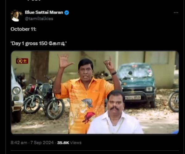 vettaiyan blue sattai maran box office