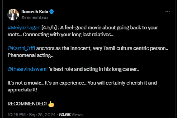 meiyazhagan review karthi meiyazhagan review karthi