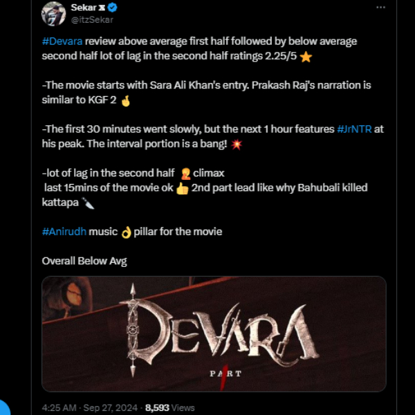 devara review jr ntr