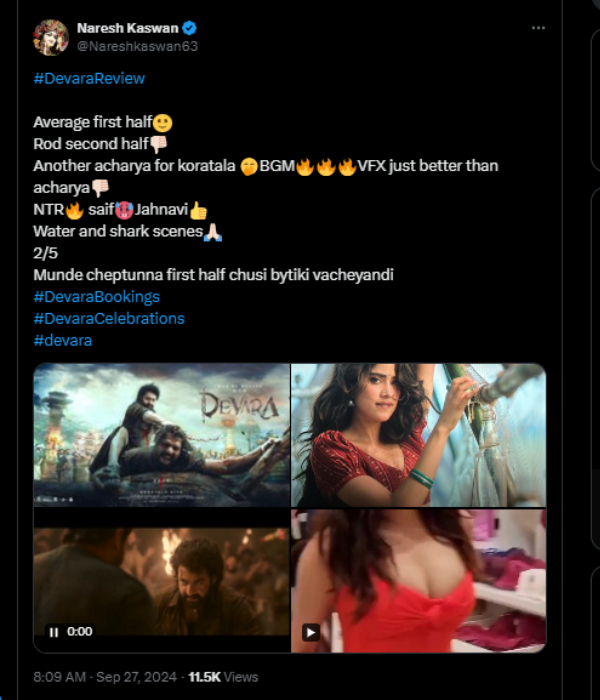 devara review jr ntr