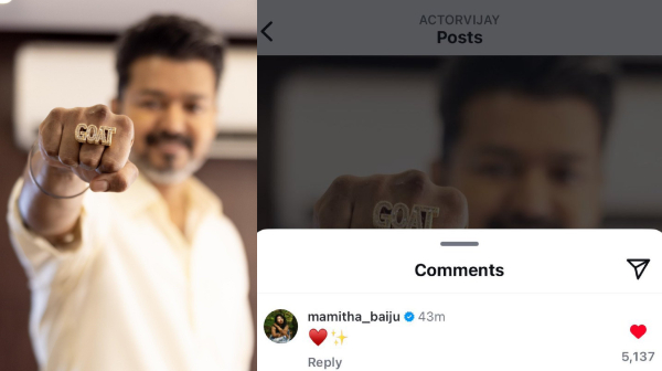 vijay goat movie mamitha baiju