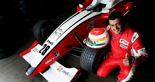 keerthy suresh ajith kumar car race