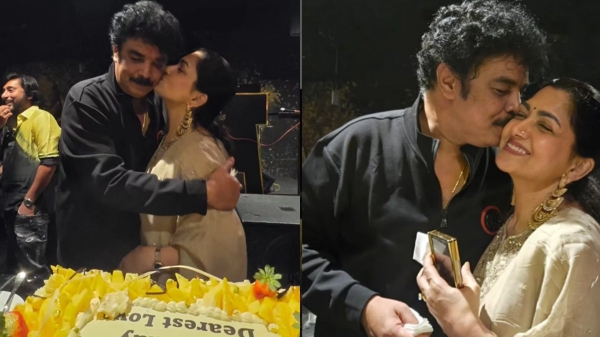 kushboo sundar sundar c sundar c birthday party vishal