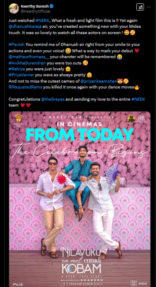 NEEK  NEEK Review  Dhanush