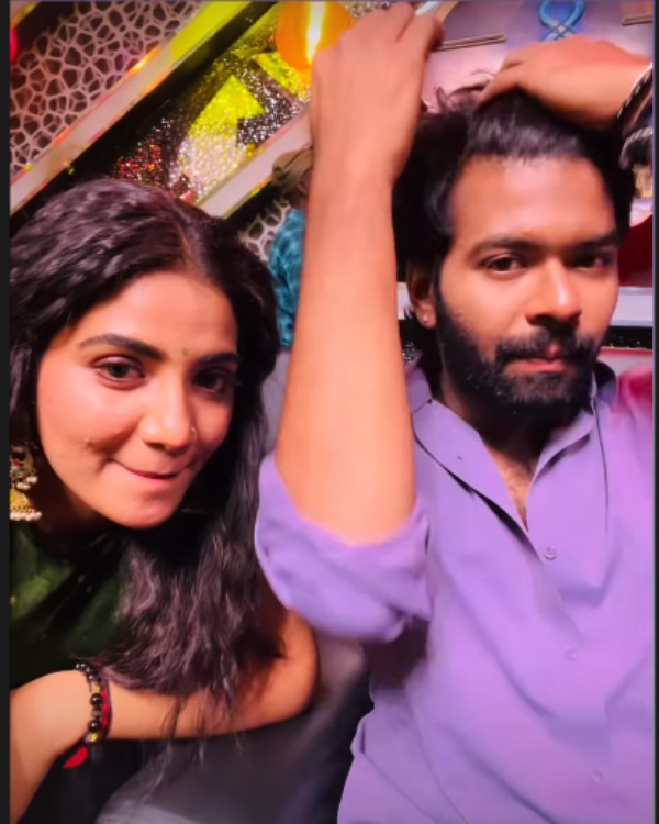 Bigg Boss 8 Anshitha VJ Vishal Bigg Boss 8 Anshitha VJ Vishal