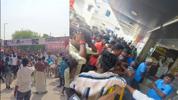 Fight between vikram fans after Veera Dheera Sooran Not Release Ramanathapuram Fight between vikram fans after Veera Dheera Sooran Not Release Ramanathapuram