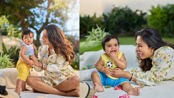 Actress Amala Paul Gives Practice to Her 9 Months Old Son Ilai For Walk Cute Photos Goes Trending Actress Amala Paul Gives Practice to Her 9 Months Old Son Ilai For Walk Cute Photos Goes Trending