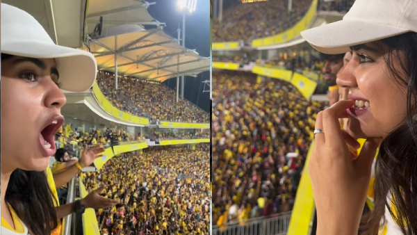 IPL 2025 CSK vs RCB Bigg Boss Soundarya Fight With RCB Fans Video Goes Trending