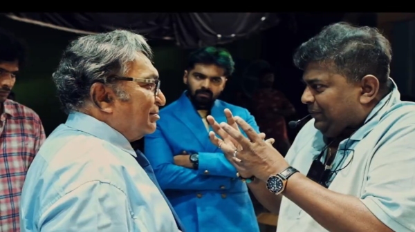 nasser blessings to mysskin Train shoot Nasser birthday