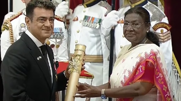cinema celebrities congratulate Ajith on receiving the Padma Bhushan award from the President cinema celebrities congratulate Ajith on receiving the Padma Bhushan award from the President