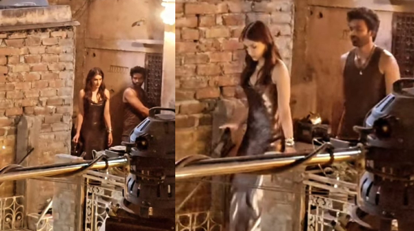 Dhanush and Kriti Sanon Tere Ishk Mein movie shooting spot stills leaked