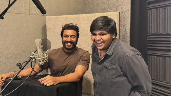 Karthik Subbaraj Shares Suriya Retro Movie Dubbing Update In Ghibli Style