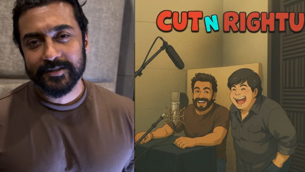 Karthik Subbaraj Shares Suriya Retro Movie Dubbing Update In Ghibli Style