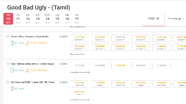 Ajithkumar Good Bad Ugly Movie Pre Booking Goes Very Well Across Tamilnadu Ajithkumar Good Bad Ugly Movie Pre Booking Goes Very Well Across Tamilnadu