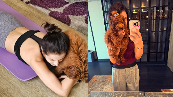 trisha shares photos with her pet dog mumma Goes Trending