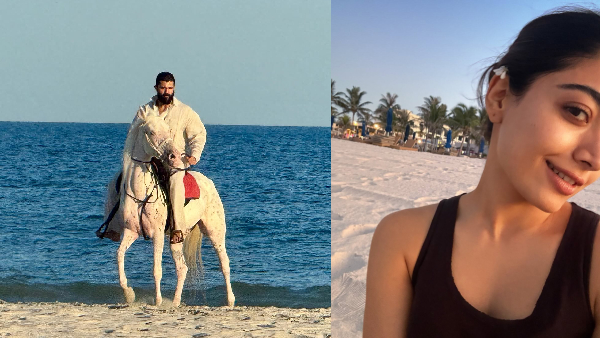 Rashmika Mandanna Celebrates Her Birthday With Vijay Deverakonda Because of Beach Photos Rashmika Mandanna Celebrates Her Birthday With Vijay Deverakonda Because of Beach Photos