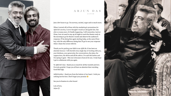 Ajith Kumar Good Bad Ugly Antagonist Arjun Das Wrote Letter and Mentioned indirectly to GBU Part 2 Ajith Kumar Good Bad Ugly Antagonist Arjun Das Wrote Letter and Mentioned indirectly to GBU Part 2