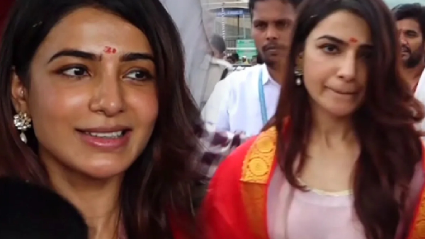 Actress samantha ruthprabhu Visited Tirupati Temple Video Goes Trending