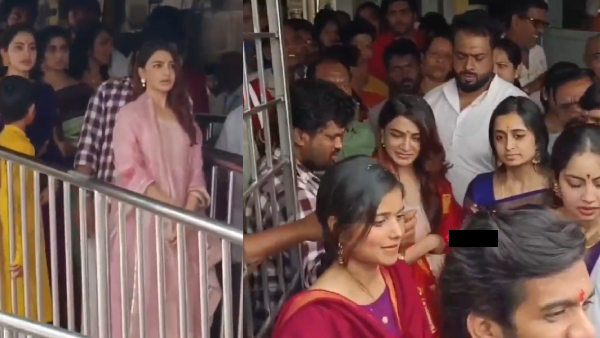 Actress samantha ruthprabhu Visited Tirupati Temple Video Goes Trending