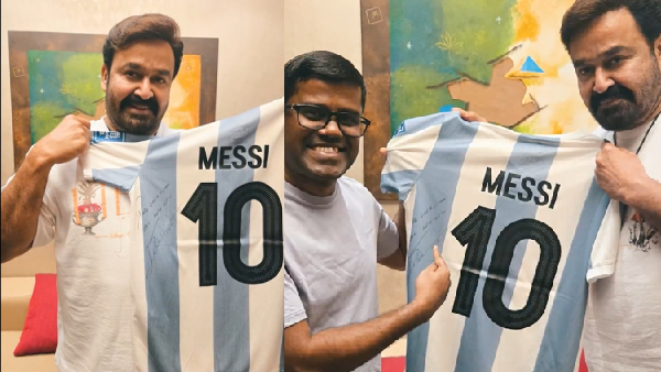 Malayalam Actor Mohanlal Get Gift From Lionel Messi Expressed his Happy On X Page