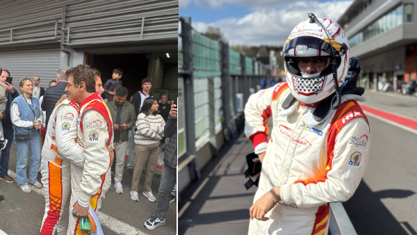 AjithKumar Racing Team P2 podium finish at prestigious GT4 Europe Spa Francorchamps circuit Belgium