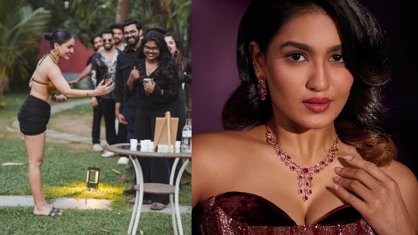 Actress Saniya Iyyappan Celebrates Her 23rd Birthday With Friends On Glamour Costume