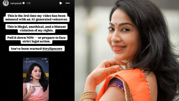 VJ Ramya Subramanian Slams Brand For Misusing Her Video With Threatens Legal Action AI Voiceover