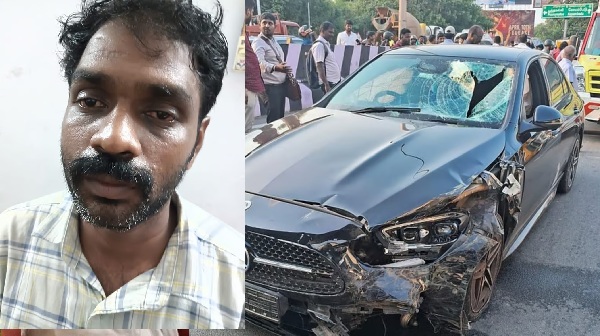 actor-bobby-simhas-luxury-car-accident-in-guindy-kathipara-junction
