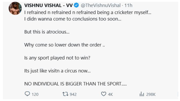 IPL 2025 vishnu vishal Dhoni 2025