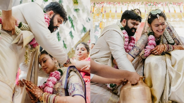 Abhinaya meets Ramcharan and Chiranjeevi on her honeymoon vacation