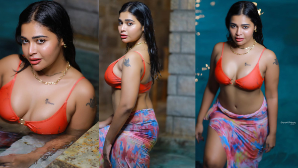 Actress Dharsha Gupta Most Glamour Swimming Pool Video Goes Trending