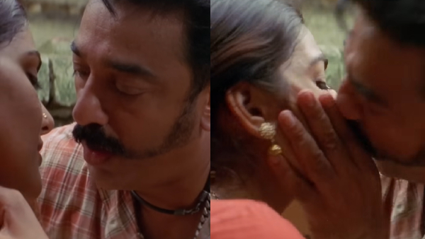 Kamalhaasan Relates lip kiss with Actress Abirami Thug Life And Virumaandi