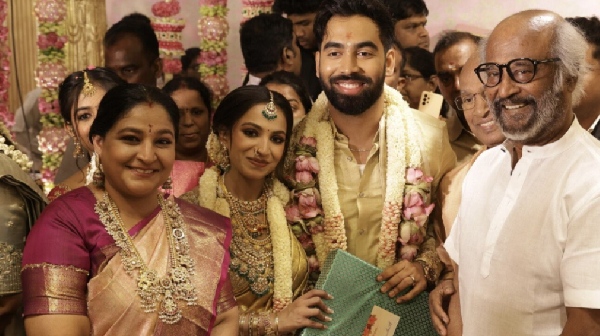 Rajinikanth and Kamal Haasan attends Ishari Ganesh daughter Wedding