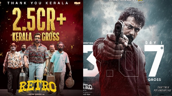 Retro Official Tamil Nadu Kerala and Karnataka Box Office details out now Retro Official Tamil Nadu Kerala and Karnataka Box Office details out now