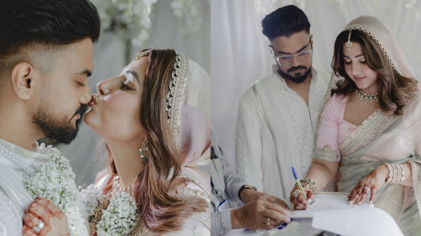 Hina Khan who struggles in breast cancer now marries her long time boy friend Rocky Jaiswal