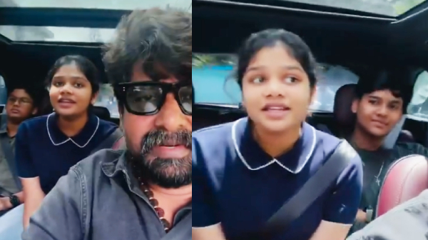 Joju George daughter Sara sings Muthamazhai song from Thug Life while car drive video goes trending