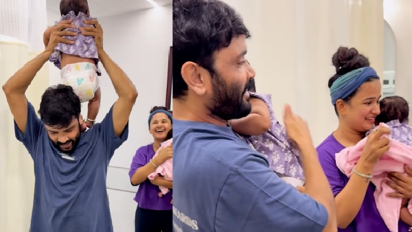 Snehan and Kannika Ravi done diaper advertisement with their kids