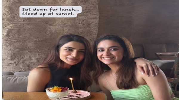 Keerthy suresh Mets Samantha Here are details and photos