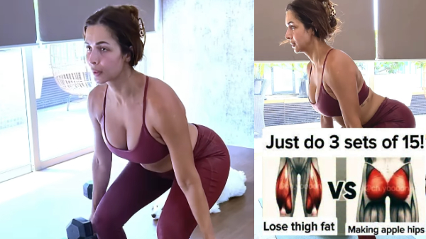 Malaika Arora shares a super workout tips for lose thigh fat and making apple hips