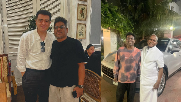 Yuvan Shankar Raja Meets Ajith Kumar For The Next Movie Fans Asking Photo Goes Trending