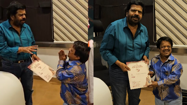 T Rajendar gives movie offier to Actor King Kong who meets him to invite him for his daughter Marriage T Rajendar gives movie offier to Actor King Kong who meets him to invite him for his daughter Marriage
