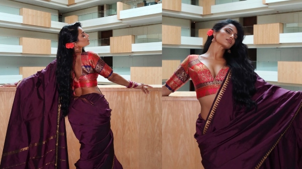 Actress Chandrika Ravi stuns everyone at GV Prakash Kumar s Blackmail movie audio launch