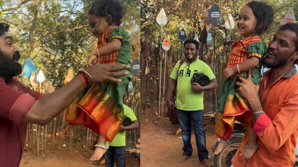 Vijay Sethupathi playing with Thalaivan Thalaivi movie kid video vows fans Vijay Sethupathi playing with Thalaivan Thalaivi movie kid video vows fans