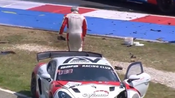 Ajith s car involved in an accident during a car race in Italy