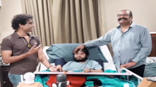 Aditya Ram Group Chairman meets Napoleon s son dhanush at america