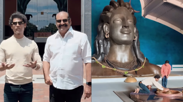 Actor Napolean and Adityaram visited America Isha Yoga Center video goes viral