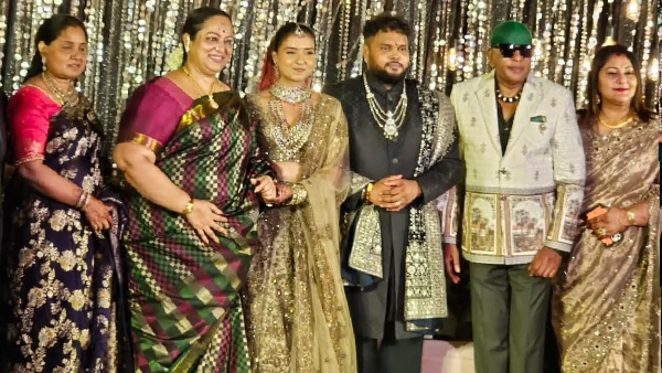 Drums Shivamani Son Wedding Reception Celebrities And Politicians Wished Drums Shivamani Son Wedding Reception Celebrities And Politicians Wished