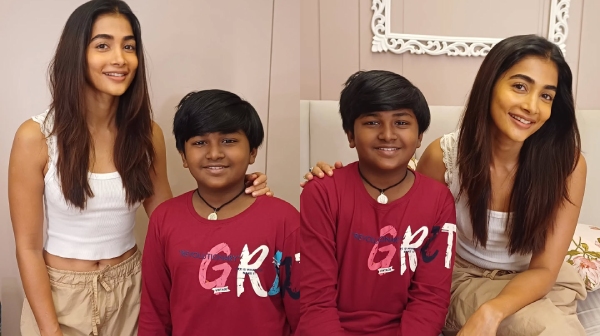 Tourist Family child actor Kamalesh Jagan acts along with Pooja Hegde Tourist Family child actor Kamalesh Jagan acts along with Pooja Hegde