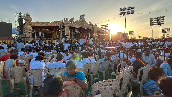 Vijay TVK Madurai Maanadu Ground Filled With Million Vijay Fans And TVK Members Early Vijay TVK Madurai Maanadu Ground Filled With Million Vijay Fans And TVK Members Early