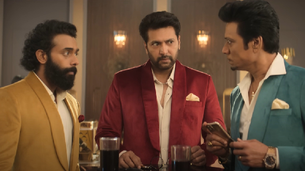 Ravi Mohan SJ Suryah Arjun Ashokan Staring Karthik Yogi Direction Speak Eazy of Bro Code Promo Release